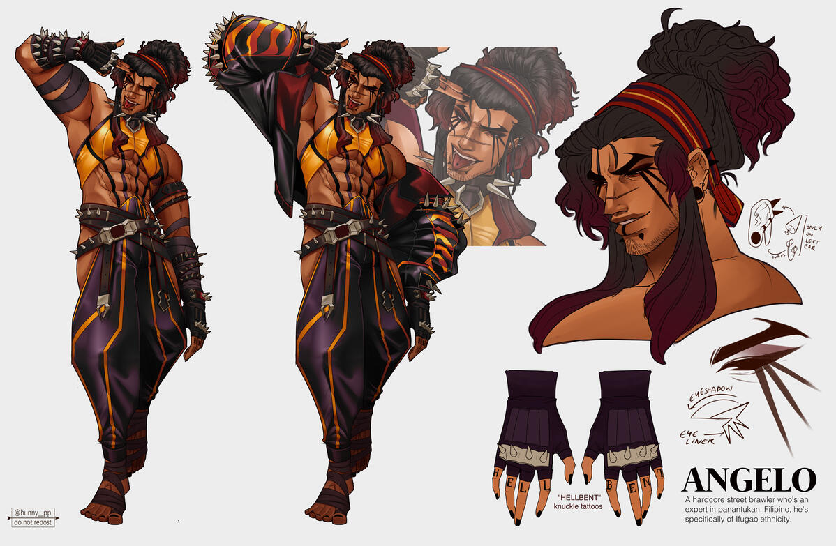 original street fighter character for character design class late 2022